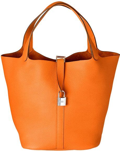 hermes orange bucket bag|hermes picotin lock 22 bag.